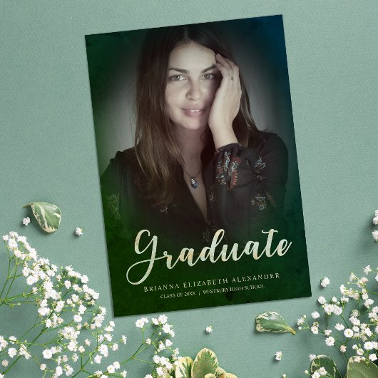 Afstuderen Foto modern elegant Calligrafiescript