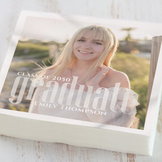 Afstuderen Foto Modern Elegant Minimalist Servet