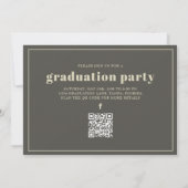 Afstuderen Foto Modern Gold Cool Afstudeerder Stam Kaart (Achterkant)