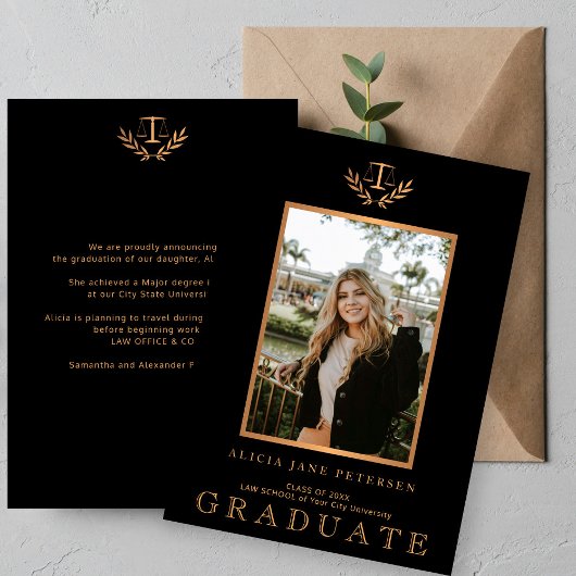 Afstuderen foto Modern Law School afstuderen Aankondiging