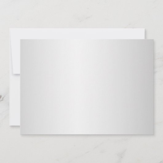 Afstuderen Foto Modern Silver Grey 2023 Afstudeerd Aankondiging (Achterkant)