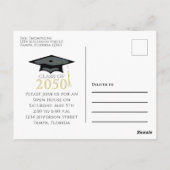 Afstuderen Foto modern Simple Black en Gold Briefkaart
