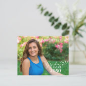 Afstuderen Foto modern Simple Trendy Landscape Briefkaart (Staand voorkant)