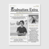 Afstuderen Foto Modern Simple Trendy Newspaper (Voorkant)