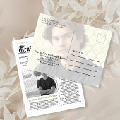 Afstuderen Foto Modern Simple Trendy Newspaper Briefkaart