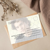 Afstuderen Foto Modern Simple Trendy Newspaper Briefkaart