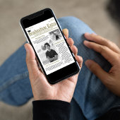 Afstuderen Foto Modern Simple Trendy Newspaper Kaart