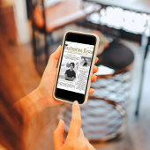 Afstuderen Foto Modern Simple Trendy Newspaper Kaart