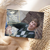 Afstuderen foto Modern Trendy Modern Gold Stamp Kaart