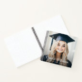 Afstuderen foto moderne naam jaar gastenboek notitieboek (Binnen)