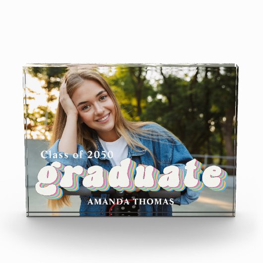 Afstuderen Foto Moderne Retro Typografie (Voorkant)