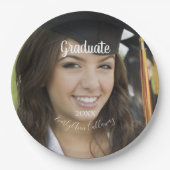 Afstuderen Foto naam Afstuderen Jaar Papieren Bordje (Voorkant)