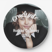 Afstuderen Foto naam Afstuderen jaar Papieren Bordje (Voorkant)