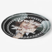 Afstuderen Foto naam Afstuderen jaar Papieren Bordje (Gekanteld)