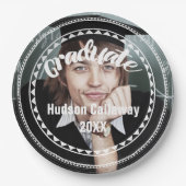 Afstuderen Foto naam Afstuderen jaar Papieren Bordje (Voorkant)