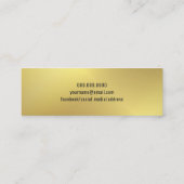 Afstuderen Foto Name Card Faux Gold Foil Contactkaartje (Achterkant)