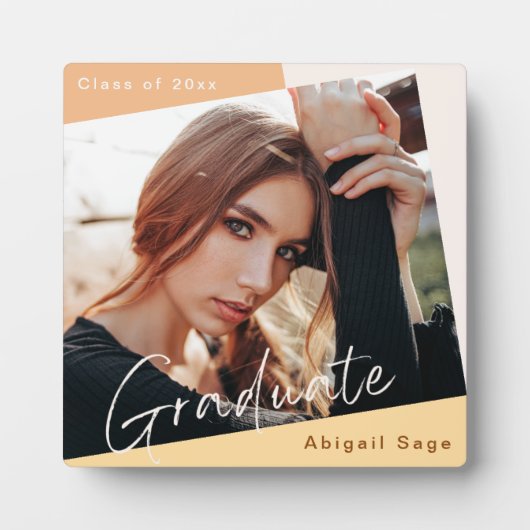 Afstuderen Foto Natural Modern Fotoplaat (Voorkant)