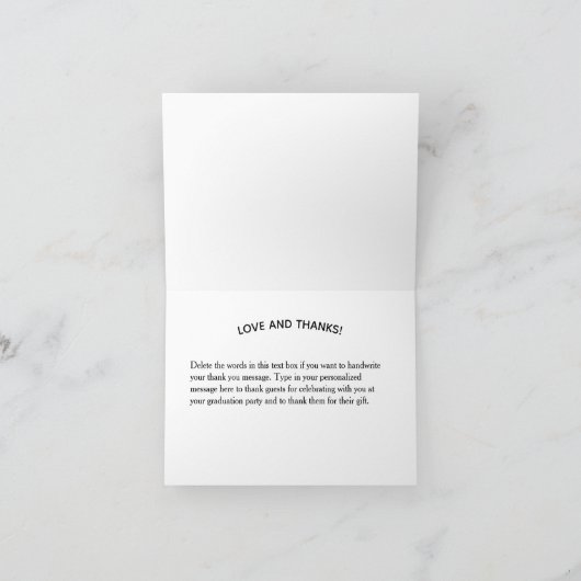 Afstuderen Foto Notitiekaartje (Binnen)