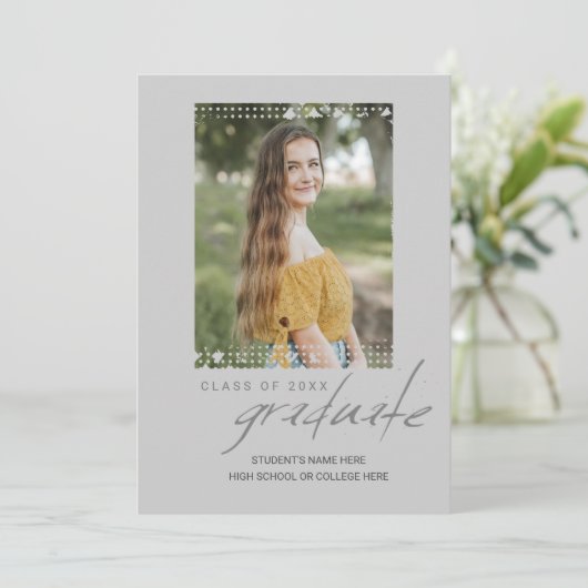 Afstuderen Foto Open House Kaart (Staand voorkant)