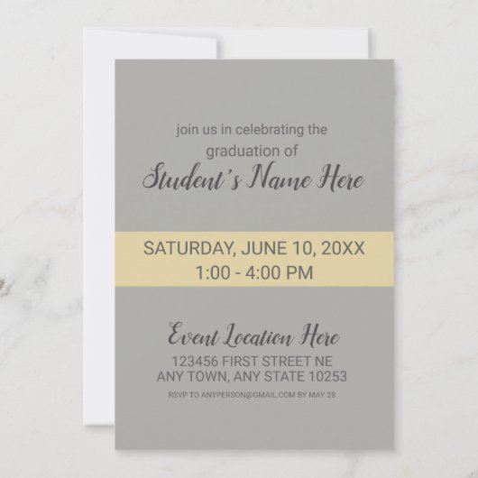 Afstuderen Foto Open House Kaart (Achterkant)