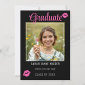 Afstuderen foto Pink Lips Kisses Afstuderen Aankondiging (Voorkant)