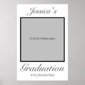 Afstuderen Foto Prop Lijst Modern minimalist Poster (Voorkant)