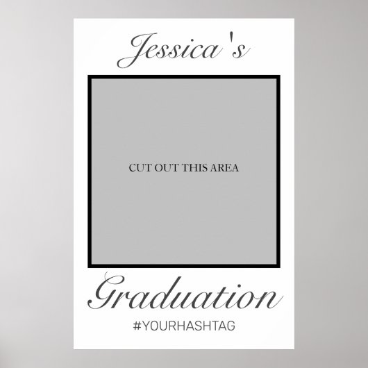 Afstuderen Foto Prop Lijst Modern minimalist Poster (Voorkant)