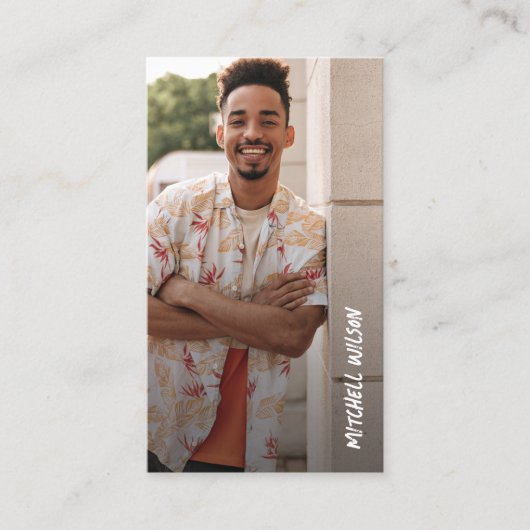 Afstuderen foto QR-code Contactkaartje (Voorkant)