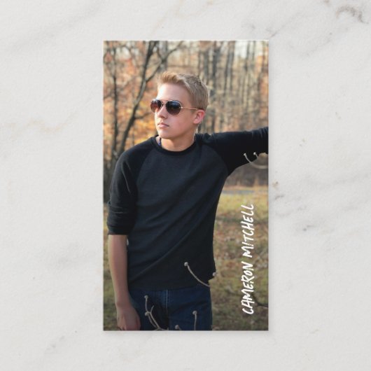 Afstuderen foto QR-code Contactkaartje (Voorkant)