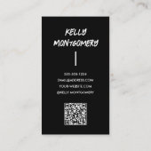 Afstuderen foto QR-code Contactkaartje (Achterkant)