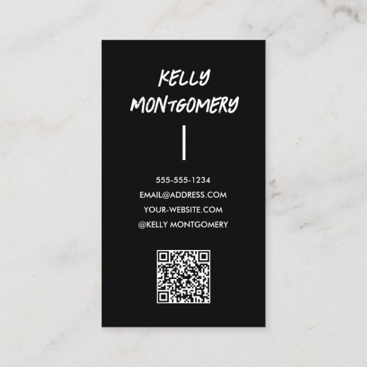 Afstuderen foto QR-code Contactkaartje (Achterkant)