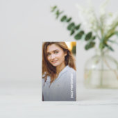 Afstuderen foto QR-code Contactkaartje (Staand voorkant)