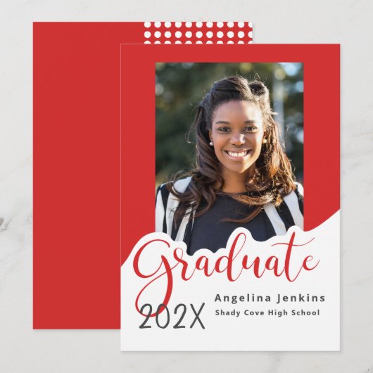 Afstuderen Foto Red 2022 Aankondiging (Voorkant / Achterkant)