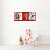 Afstuderen Foto Red en Gold Elegant Banner (Insitu)