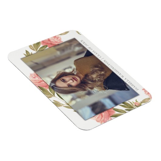 Afstuderen foto | Romantische Waterverf Magneet (Rechterzijde)