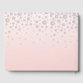 Afstuderen foto roos gouden diamanten roze 2024 gastenboek (Achterkant)