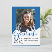 Afstuderen Foto Royal Blue 2022 Aankondiging (Staand voorkant)