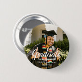 Afstuderen Foto School Naam Klasse Jaar Afstuderen Ronde Button 5,7 Cm (Voorkant /achterkant)