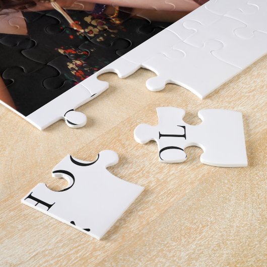 Afstuderen foto schoolnaam legpuzzel (Zijkant)