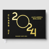 Afstuderen foto Senior Class Year Gold Gastenboek (Voorkant)
