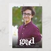 Afstuderen foto simpele moderne, gedurfde typograf aankondiging (Voorkant)