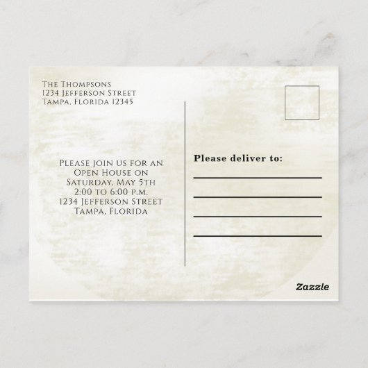 Afstuderen Foto Simple Minimalist Mortar Board Briefkaart (Achterkant)