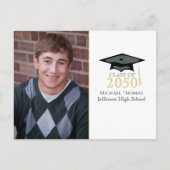 Afstuderen Foto Simple Modern Minimalist Pet Briefkaart (Voorkant)