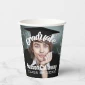 Afstuderen Foto Simple Moderne Open House Party Pa Papieren Bekers (Voorkant)