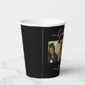 Afstuderen Foto Simple Moderne Open House Party Pa Papieren Bekers (Rechts)