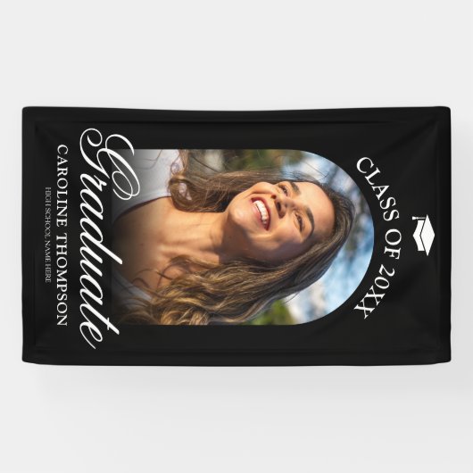 Afstuderen foto spandoek (Horizontaal)