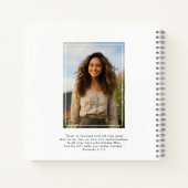 Afstuderen Foto Spiral Notitieboek Gastenboek (Achterkant)