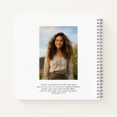 Afstuderen Foto Spiral Notitieboek Gastenboek (Achterkant)