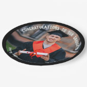 Afstuderen Foto Stijlvolle Afstuderen Party Papieren Bordje (Gekanteld)