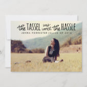 Afstuderen foto Tassel was het Hassle-script waard Kaart (Voorkant)